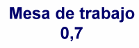 Mesa de trabajo 0,7